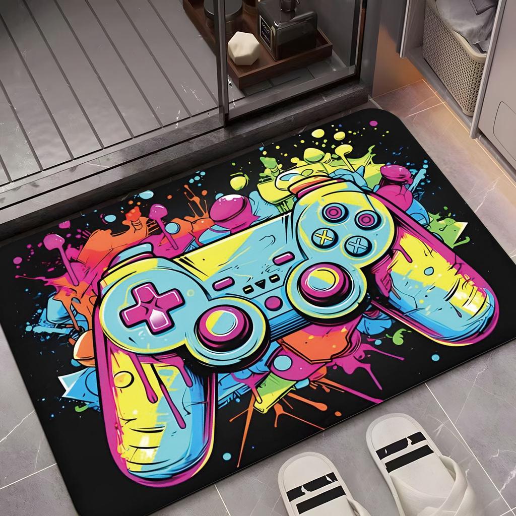 Gaming Console Bathroom Anti Slip Mat Bathroom Entrance Carpet Bathtub Sink Anti Slip Mat Home Decoration