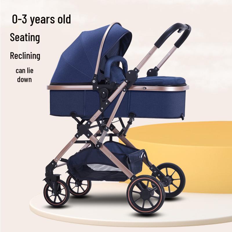 

Легкая, Двусторонняя Детская Коляска: Сиденье и наклон, Высокий ландшафтный дизайн с амортизацией