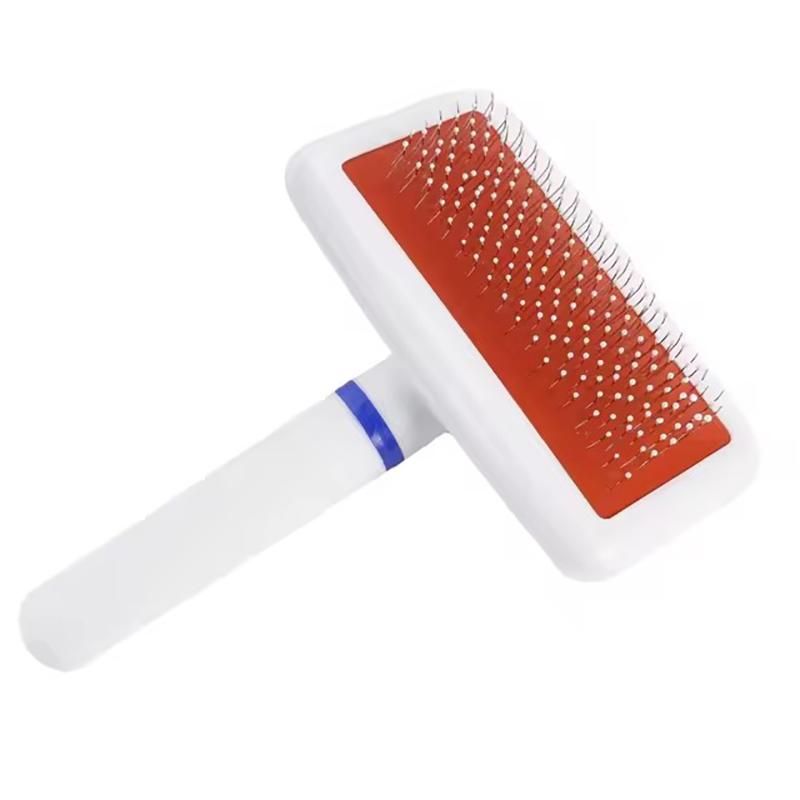

Professional Pet Grooming Needle Brush Deshedding Tool For Cats Dogs Effective Loose Fur Removal Comb Anti Static Hair Clean красный