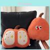 Cartoon Pumpkin Plush Cushion For Sofa Bed Office Car Lumbar Girls Sleep Support