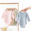 Baby Velvet Bodysuit Triangle Newborn Belly Cover Romper Soft Seamless Infant Crawling Jumpsuit Cozy Comfortable Essential