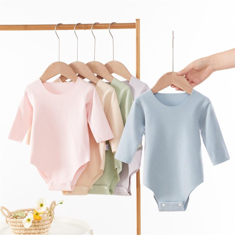 Baby Velvet Bodysuit Triangle Newborn Belly Cover Romper Soft Seamless Infant Crawling Jumpsuit Cozy Comfortable Essential