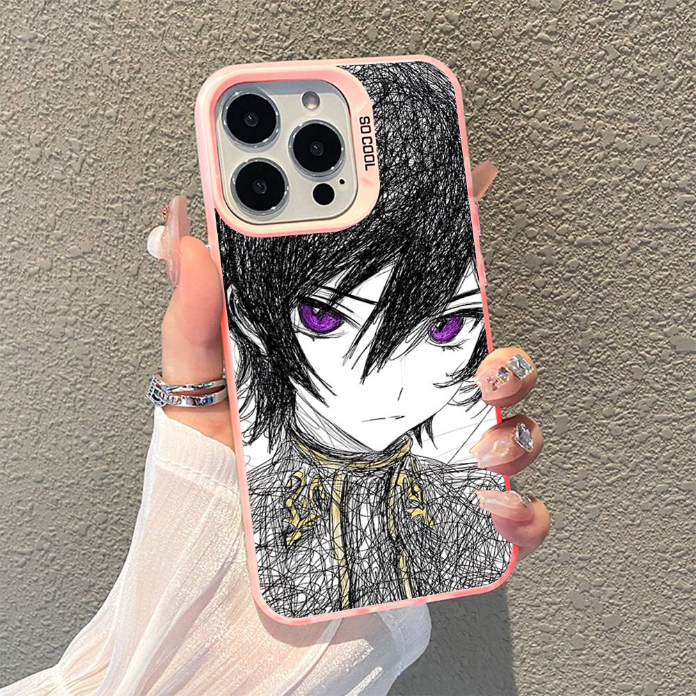 

Аніме C-Code Geass-S Срібляста ударостійка задня кришка: Яскравий Тонкий Чохол Для Телефона Для IPhone 17,16,15,14,13,12,11 Pro Max, Plus iphone15pro