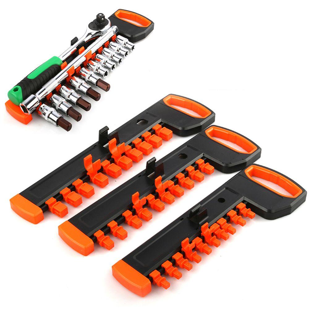 Saves Space Rail Tray Sockets Wrench Holder Sockets Spanner Organizer Socket Wrench Storage Rack