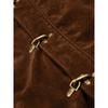American Style Men's Coats Hooded Faux Fur Single Breasted Loose Solid Color Winter Jackets