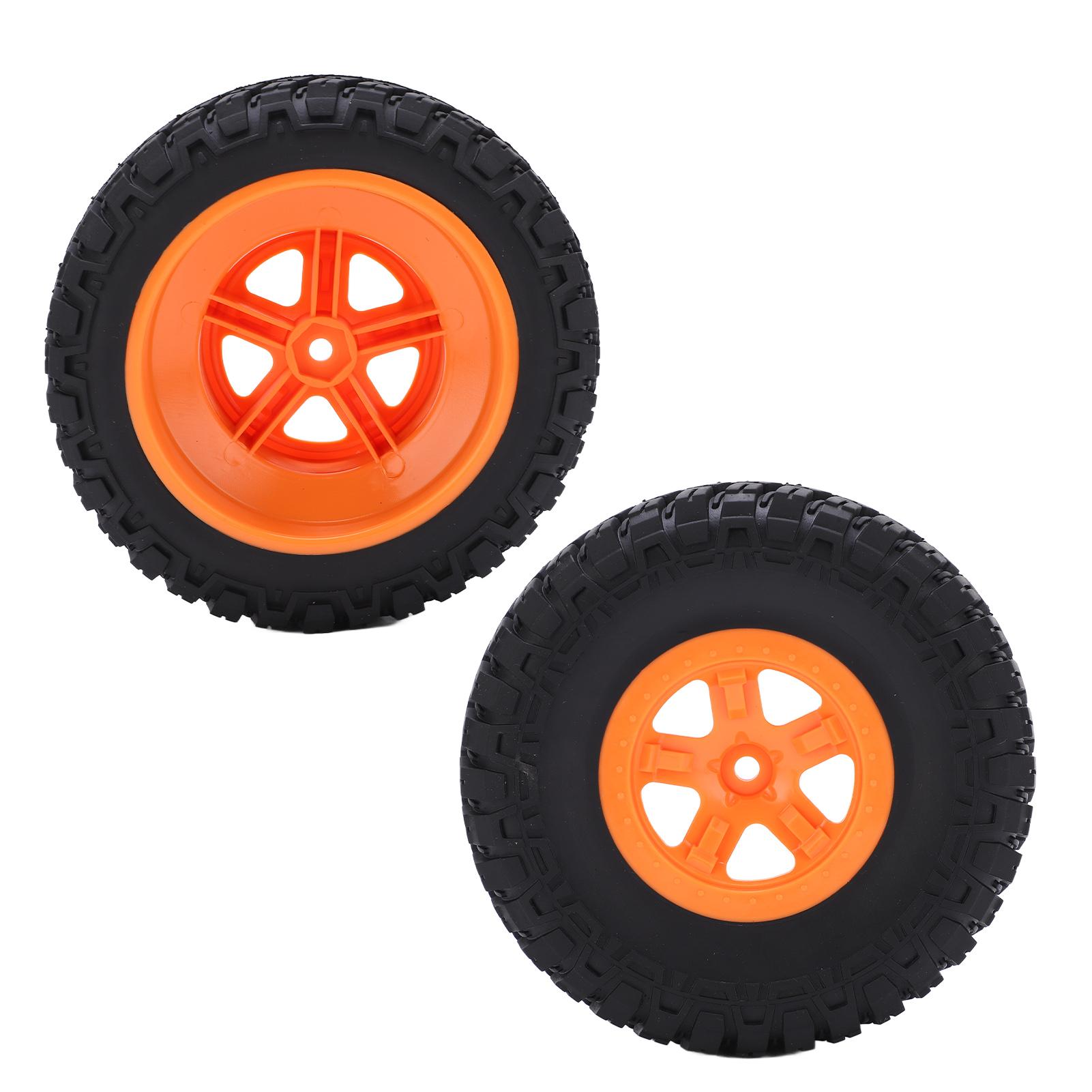 

Short Truck Model Car Tires Stable Wear Resistant Off Road Wheels for 1/10 RC Car