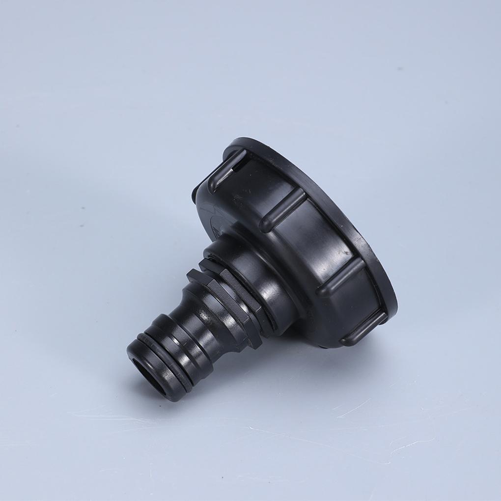 Praktický adaptér pro IBC nádrž Snadná instalace PP plastový konektor pro IBC nádrž na vodu Adaptér ventilu pro IBC nádrž Bezpečný, Černý, 1/2mm