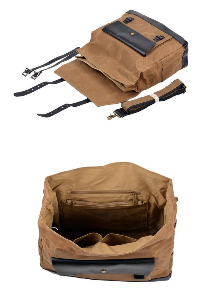 Waterproof Retro Motorcycle Knight Saddlebag & Tail Bag for Helmet & Cycling Gear