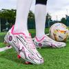 Warm Fleece Lined Flat Bottom Soccer Shoes for Teens And Students Competition Training Sports Shoes Anti Slip Rubber Sole