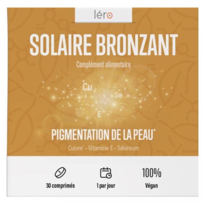 Complément alimentaire - Léro - Solaire Bronzant - 30 Comprimés - 1 Mois - Mixte
