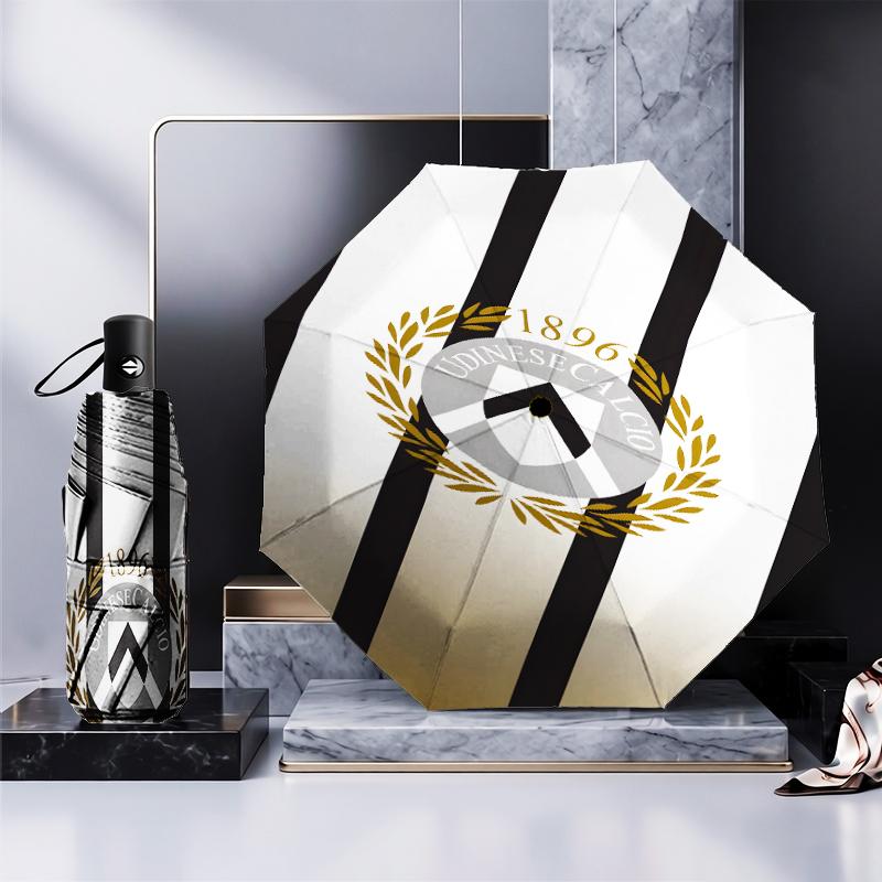 Udinese Calcio Crest Umbrella 8-Frame for Travel, Camping, Casual Lightweight Portable Umbrella, Essential for Every Family Holidays Gift