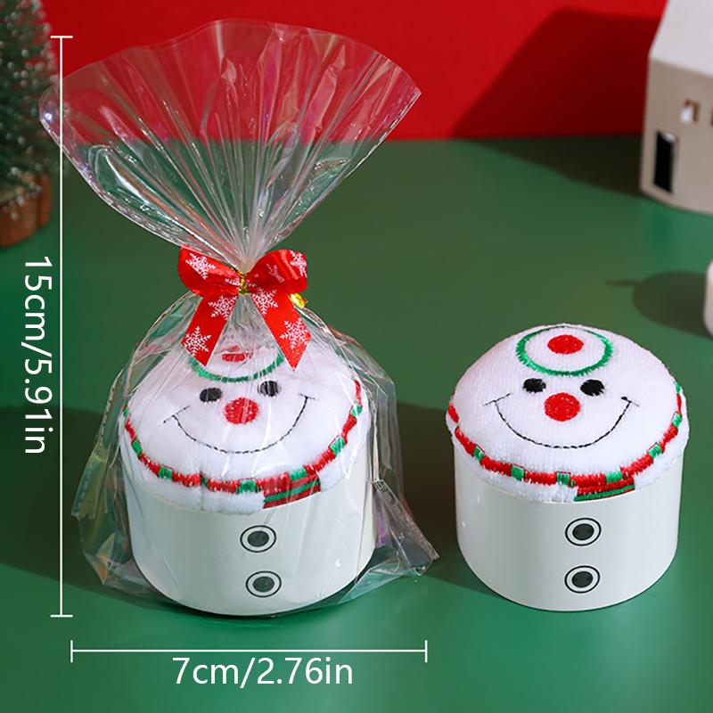 

Cartoon Santa Claus Christmas Hand Towel Creative Snowman Xmas Tree Design Towel Christmas Gift Home Kitchen Bathroom Decoration