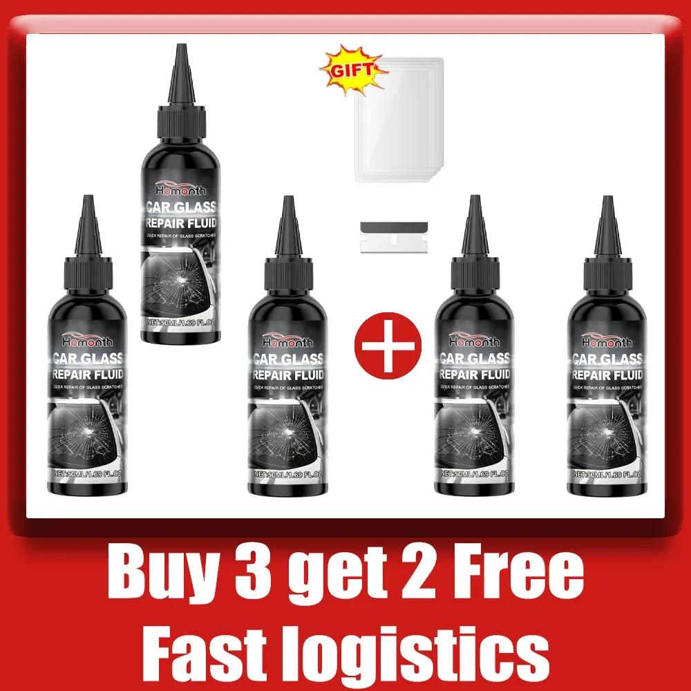 YC19 YC19  Car Windshield Repair Kit Auto Glass Crack Repair Liquid Household Car Scratch Removal Kit Solid Gum Nano-level Repai