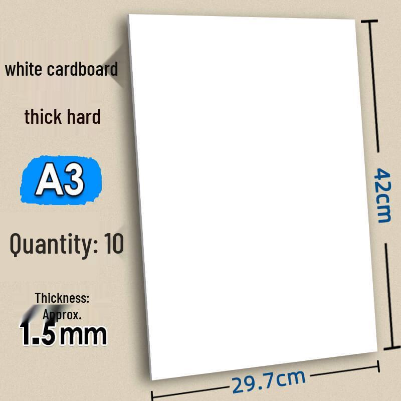 Handmade Children’s Cards: Thick White Cardstock with 4 Gray Colored Cards and Kraft Backing