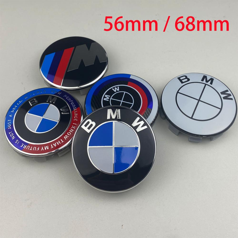 For BMW M For BMW F34 F10 F20 F48 F39 F30 F22 F32 E46 E90 E60 E39 E87 E90 E30 Badge Hub Caps 4pcs 56mm 68mm Car Wheel Center Covers Emblem