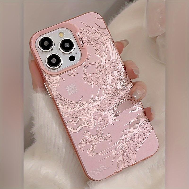Růžový drak ochranný grafický kryt na telefon pro iPhone 15 14 13 12 11 x XR Xs SE2 SE 8 7 plus pro Max silikonový zadní kryt
