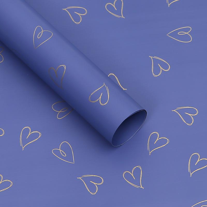 20Pcs Heart Printed Wrapping Paper Florist Bouquet Packaging Gift Wrapping Paper for Birthday Party DIY Craft Art Paper Roll