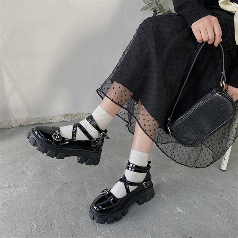 Zapatos de tacón grueso Zapatos Plataforma Cabeza redonda Mujeres Zapatos  de moda Vendaje cruzado PU Cuero Temperamento Cosplay comprar a buen precio  — entrega gratuita, reseñas reales con fotos — Joom