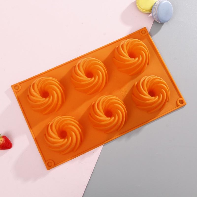 DIY Chocolate Jelly Pudding Cake Mould with 6 Silicone Ice Cream Decoration Ice Tray Mould