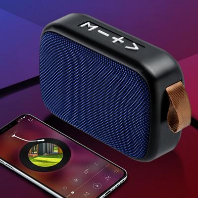 Mini Fabric Wireless Bluetooth Speaker, Waterproof Outdoor HlFl 3D Stereo MP3 Player Support FM Radio Support SD TF Card Speaker