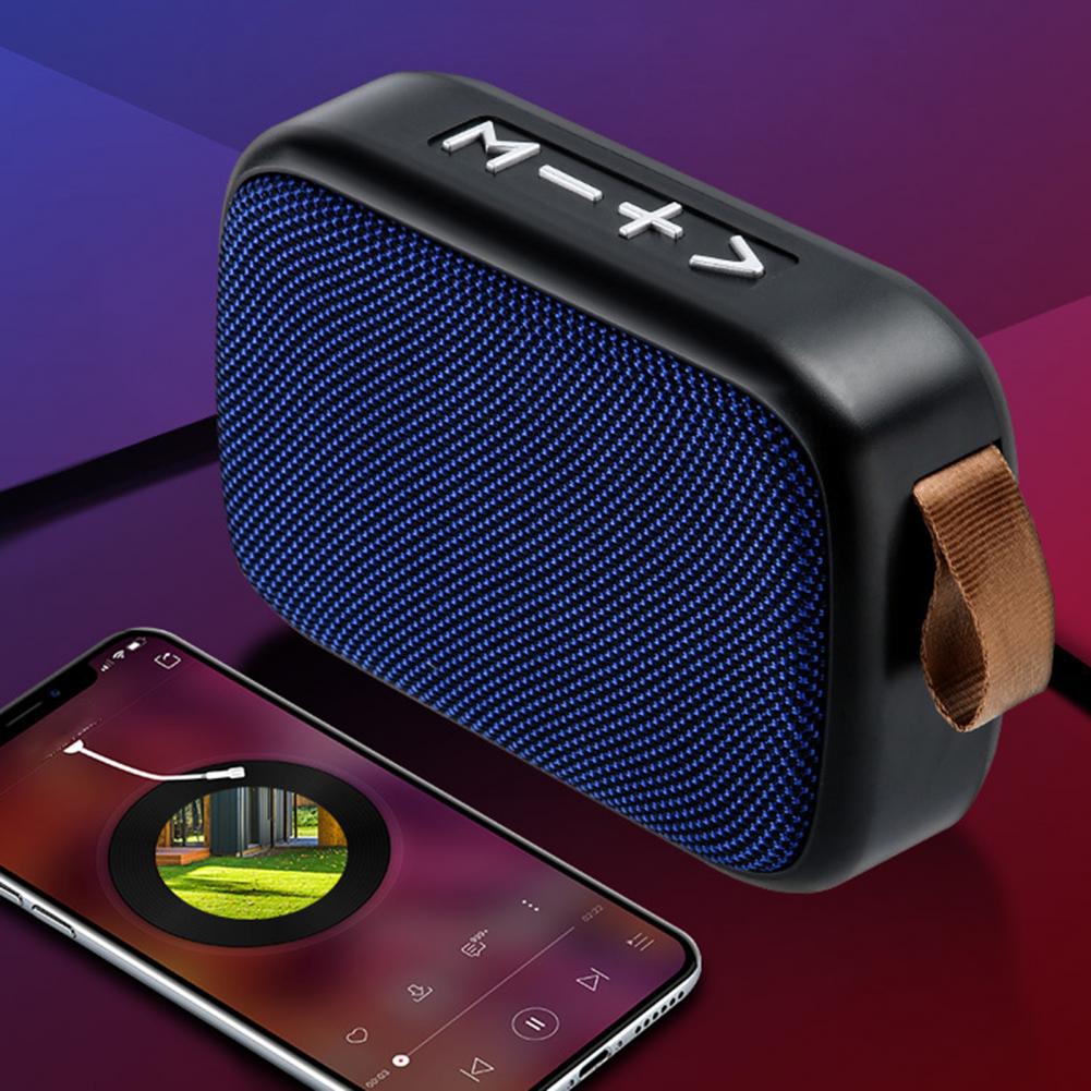 Mini Fabric Wireless Bluetooth Speaker, Waterproof Outdoor HlFl 3D Stereo MP3 Player Support FM Radio Support SD TF Card Speaker