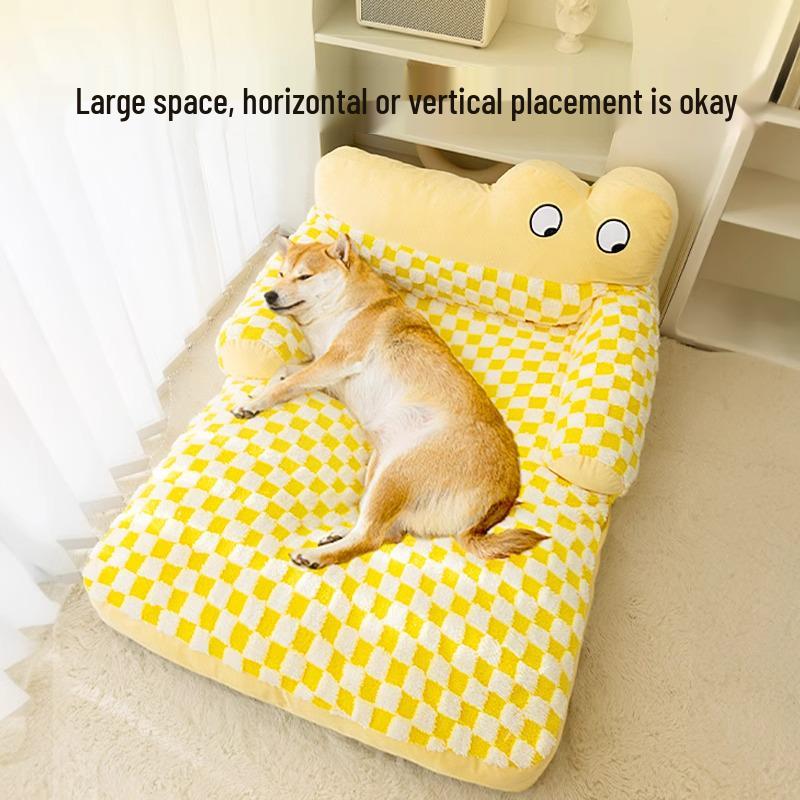 Cozy All-Season Dog & Cat Bed: Warm, Removable, Washable Cushion