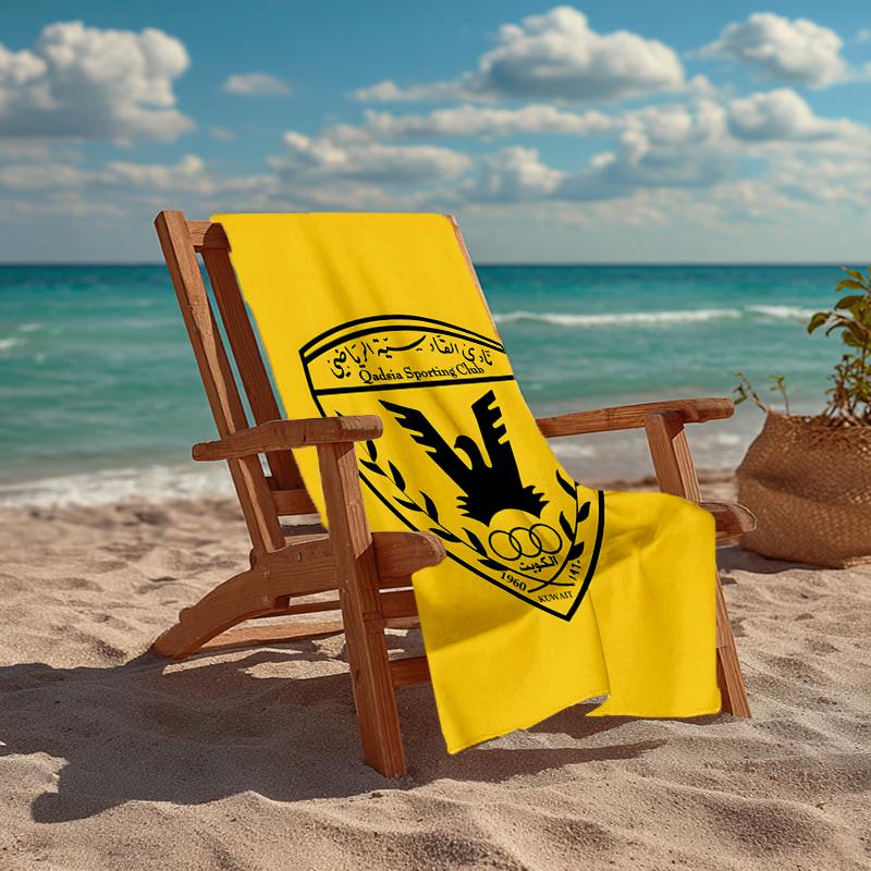 Qadsia Sporting Club Fashion Beach Towel: Ideal for Summer Adventures Soft, absorbent and quick drying suitable for swimming and bathing