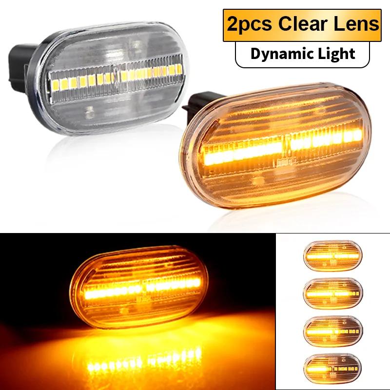 2PCS Led Dynamic Side Marker Turn Signal Indicator Repeater Light For SUZUKI JIMNY JB64W JB74 JB23 JB64 1999-