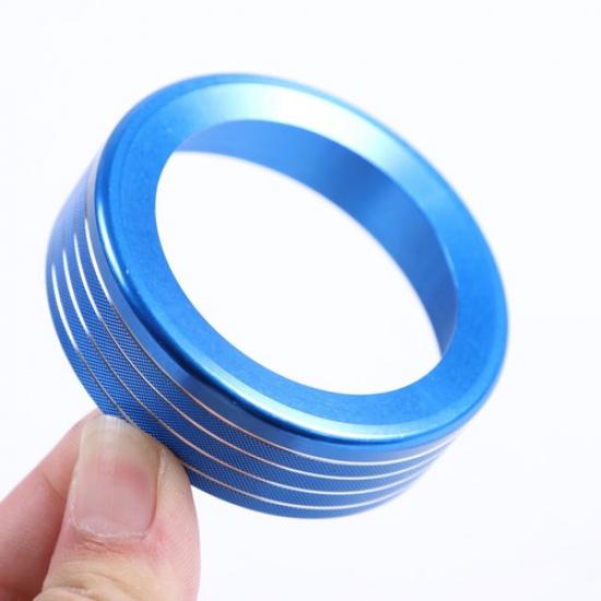 Blue Alloy DRIVE MODE Adjust Knobs Ring Cover For Ford Ranger -2024