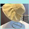 Stylish Round Top Fisherman Hat Women's 2024 New Sun Hat With Extra Large Brim For Uv Protection