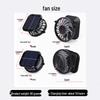Solar-Powered Rechargeable Hat Fan: Three-Speed Adjustable, 800mAh Battery, Compact Cooling Solution.