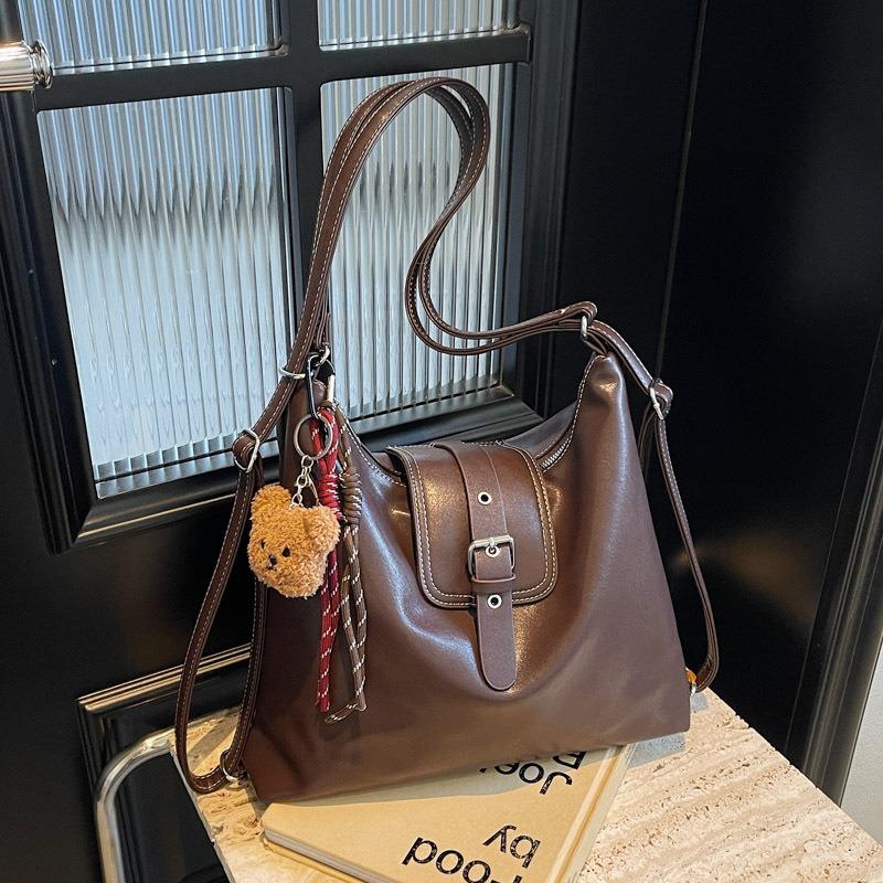 Retro commuter tote bag women's new versatile large-capacity shoulder messenger bag multi-functional backpack