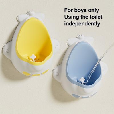 Orinatoio per Bambini Vasino Forma di Aereo Design Staccabile Apprendimento Interattivo Allenamento per Bambini