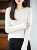 Women's Slim Fit Pure Wool Round Neck Cardigan - 2025 Autumn/Winter Collection