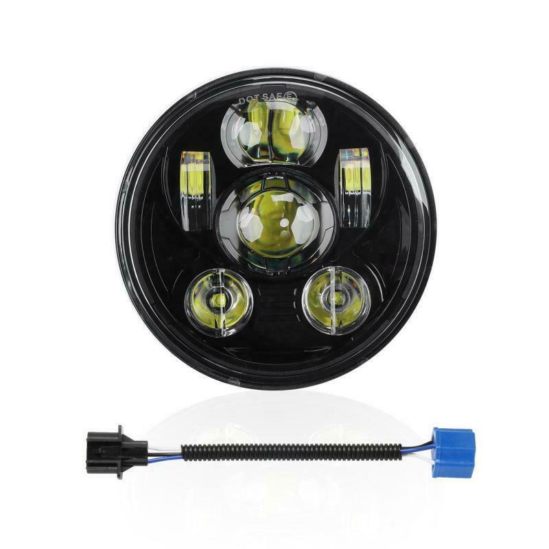5-3/4'' 5.75'' LED Headlight For Harley Davidson Motorcycle Headlamp Projector Driving Light