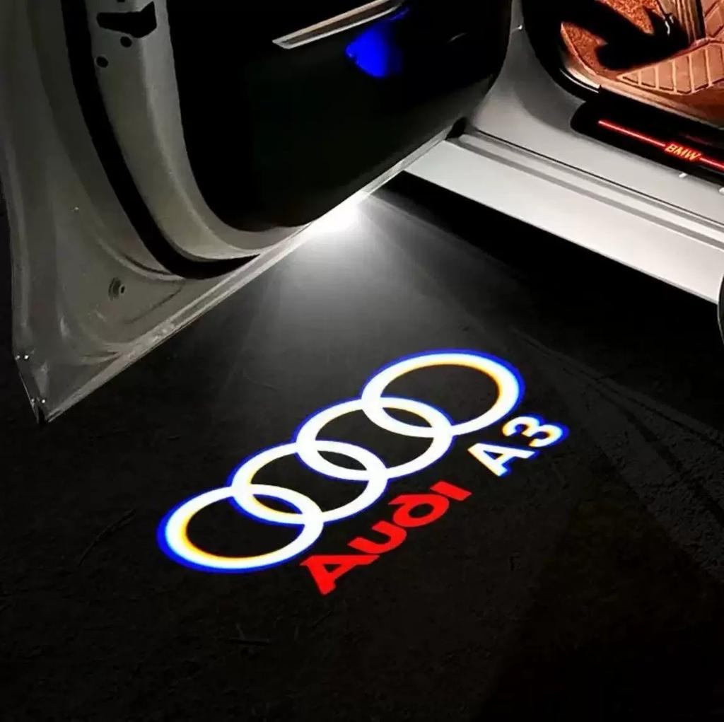 2026 Hot 2Pcs Led Logo light Welcome Light For AUDI line S3 S4 RS S6 S5 S7 S8 A3 A4 A5 A6 A7 Q3 Q7 quattro Projector Shadow Ghost Lamp