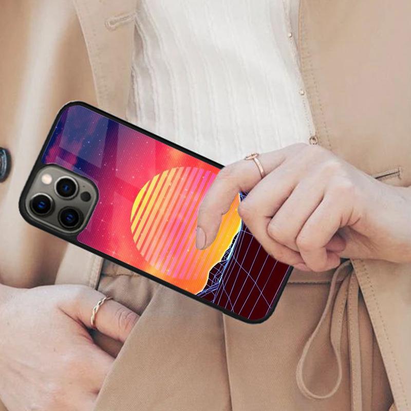 Hot Synthwave Retro 80s Neon Magnetic Phone Case For APPLE iPhone 17 Air 16 14 13 12 Pro Max 15 Plus Wireless MagSafe Cover