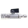 Stainless Steel Garden Hose To Pressure Washer Adapter Converts 3/4 Inch GHT To 1/4 Inch Quickly Connects Leakproof