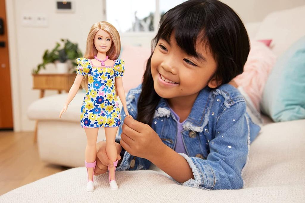 Mattel Barbie Fashionista Doll with Down Floral Made In Partnership with the National Down Syndrome Association Syndrome, Dress, [Product]
