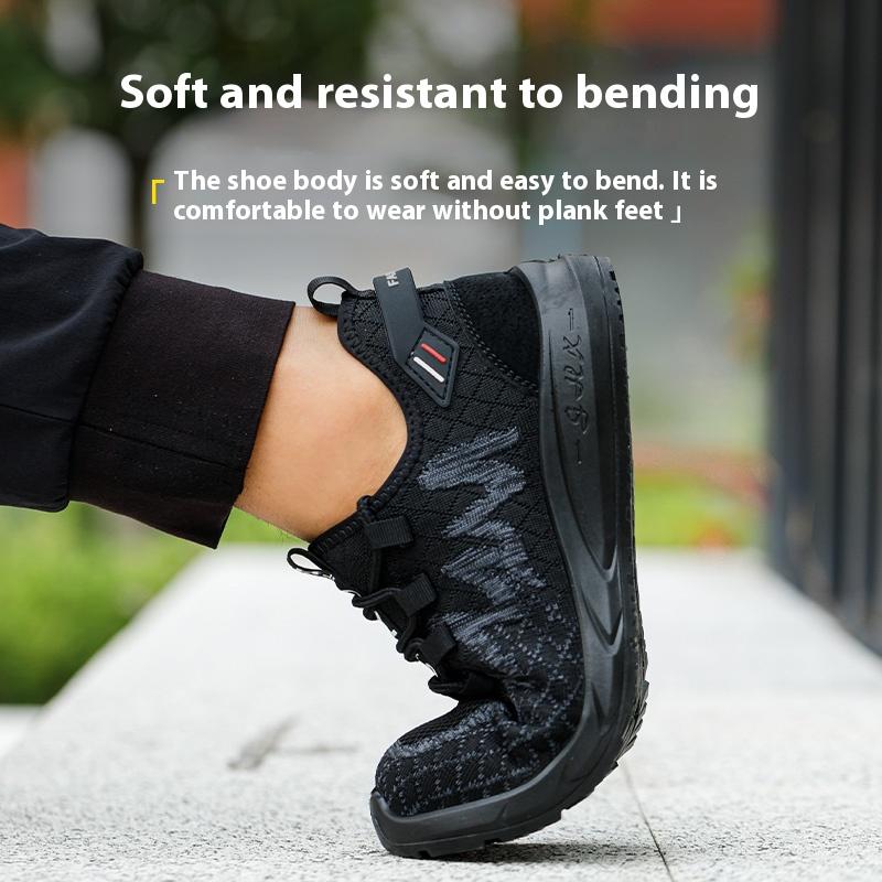 Light Men'S Safety Shoes Indestructible Work Safety Boots With Metal Breathable Man Working Boots Puncture Proof Sneakers New