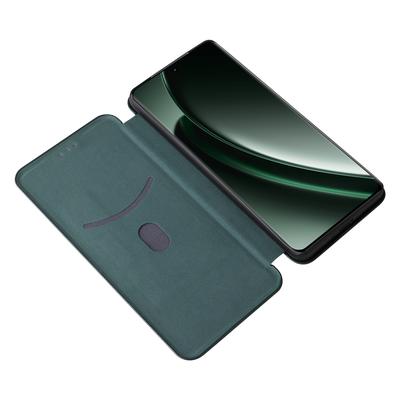 Για Realme GT 6 5G/6T 5G/Neo6 SE 5G/Neo6 5G Θήκη Υποδοχή Καρτών Δερμάτινη Θήκη Τηλεφώνου με Υφή Ανθρακονήματος