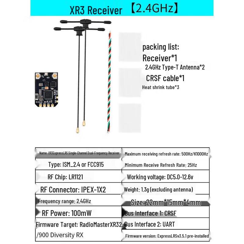 RadioMaster ELRS 2.4G FPV Receiver