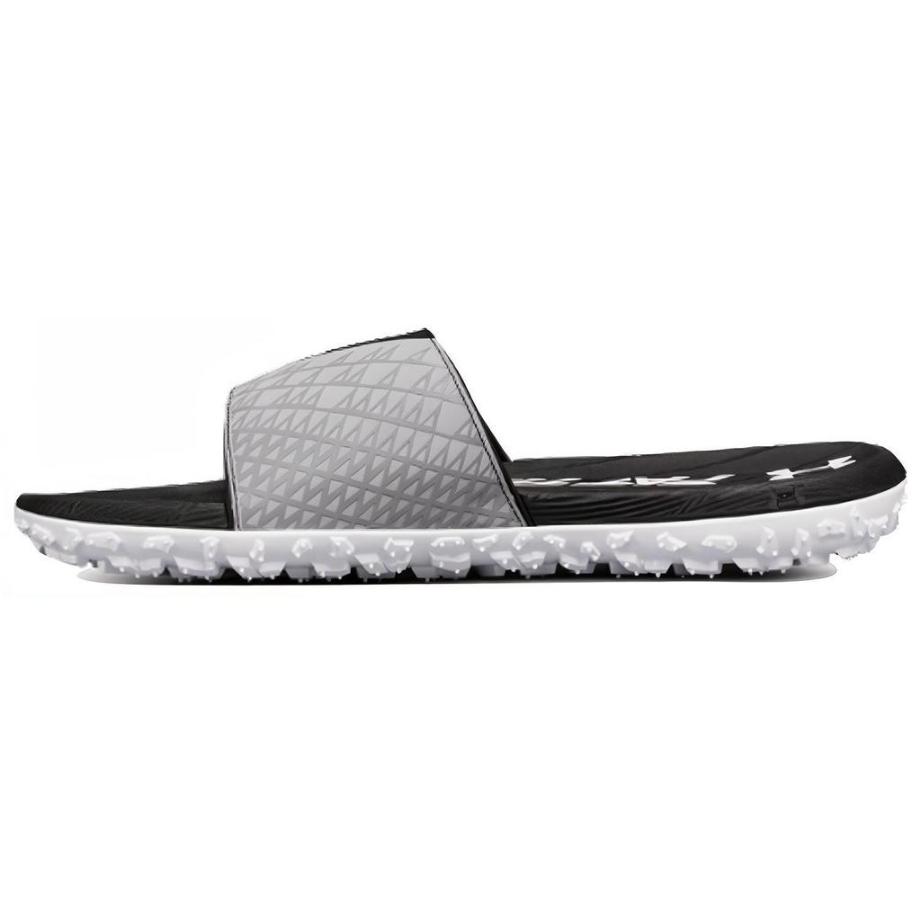 Under Armour Versatile Slide Sandals Men Footwear Black Gray 3000036-002