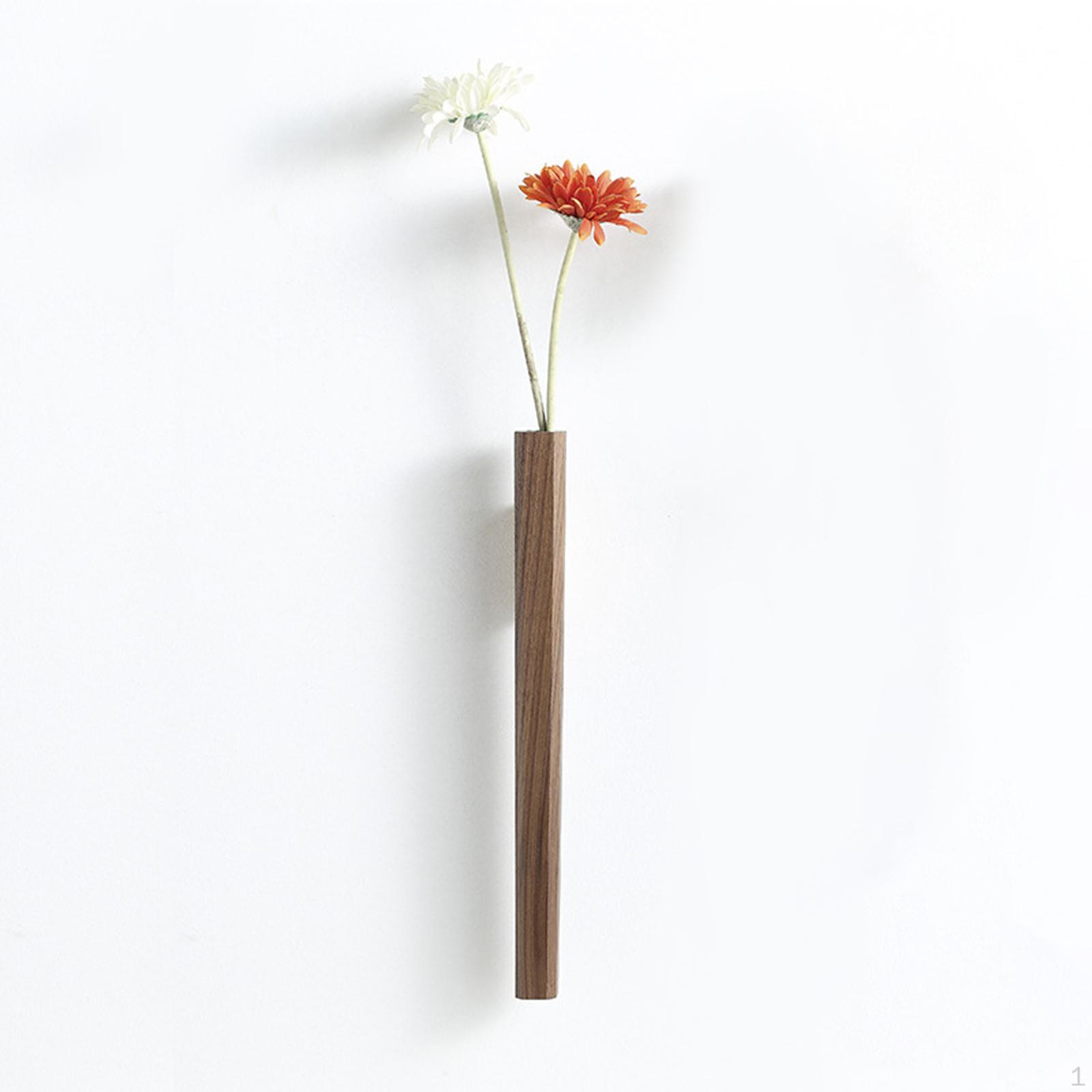 

Contemporary Glass Planter for Indoor Plant Display Walnut