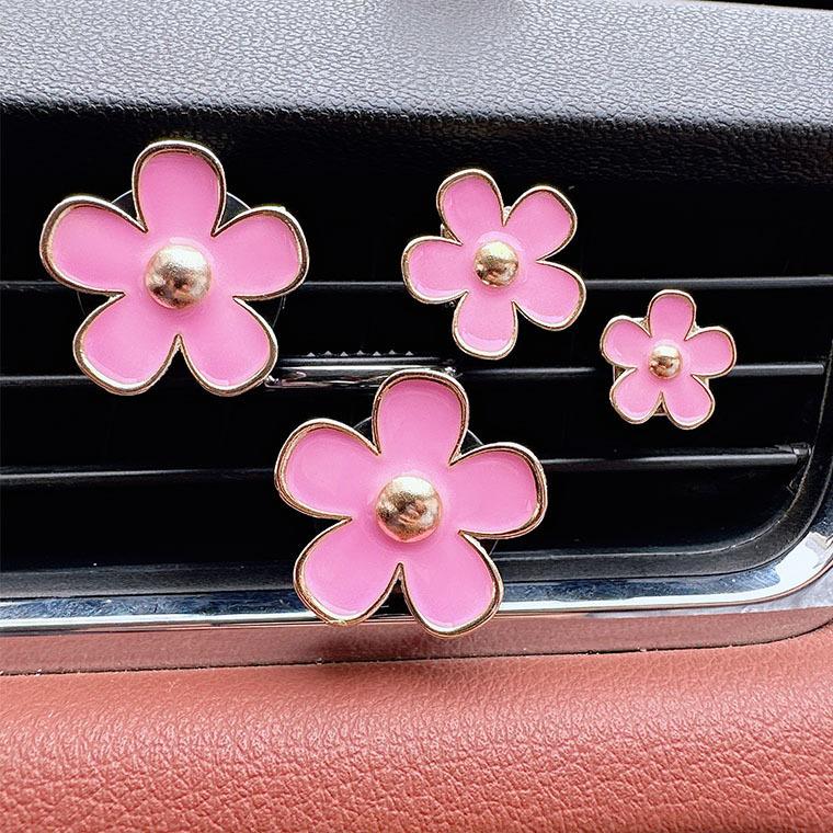 Car Diffuser Vent Perfume Clips Cute Flower Air Freshener Diffuse Conditioning Aromatherapy Perfume Clip Car Interior Decoration
