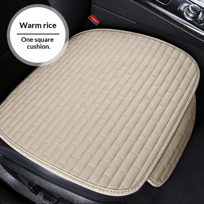 Cuscino Traspirante per Sedile Auto con Imbottitura Morbida in Lino e Supporto Antiscivolo Perfetto per la Guida Quotidiana e i Lunghi Viaggi su Strada