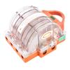 4 Pole Knife Switch Double Throw Transparent Disconnect Knife Switch with LED Indicators 160A AC380V
