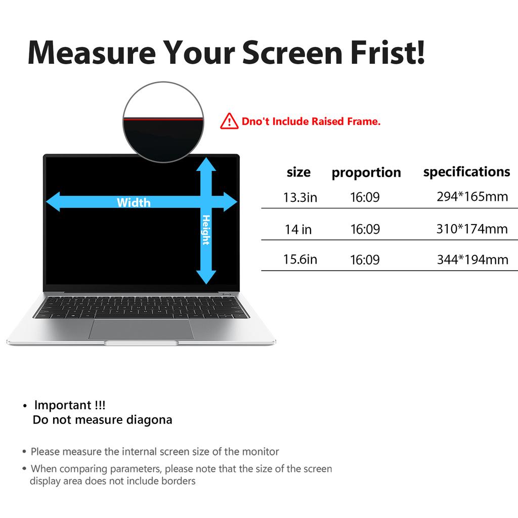 Universele Anti-Peep Screen Protector 13.3 27 Inch Blauw Licht Blokkerend Monitorfilter voor Computer Laptop Klik-On