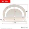 Plaque d'angle réglable en aluminium pour profilés 3030/4040