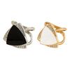 Silber Gold Metall Schalring für Damen Geometrische Schalbinden Clip Strass Schiebeschnallen für Schal Kleider Accessoires